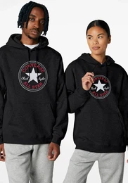 Kapuzensweatshirt STANDARD FIT CENTER FRONT LARGE CHUCK , Herren, Gr. L, schwarz, Obermaterial: 80% Baumwolle, 20% Polyester, sportlich, Sweatshirts, Unisex