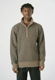 Strickpullover Gr. XL, braun (dunkelblau) Herren Pullover in tollem Strick-Design