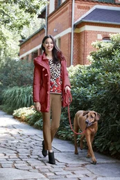 Parka Gr. 42, rot (bordeaux) Damen Jacken