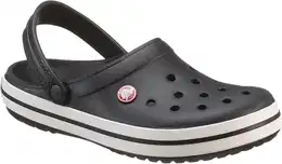 Clog Crocband Gr. 48, schwarz-wei (schwarz, wei) Herren Schuhe Sommerschuh, Gartenschuh, Poolslides, mit farbiger Laufsohle