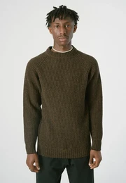 Strickpullover Big Ben Gr. XL, schwarz Herren Pullover im trendigen Ripp-Strick-Design