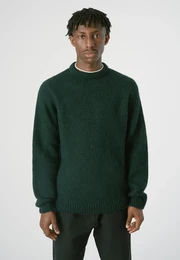 Strickpullover Dreamer Gr. XL, grn (olivgrn, meliert) Herren Pullover mit lockerem Schnitt