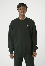 Strickpullover Sketch Gull , Herren, Gr. L, schwarz, 100% Baumwolle, bestickt, casual, normal, Rundhals, Langarm, Pullover, mit lockerem Schnitt