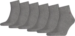 TOMMY HILFIGER Herren Socken 6er Pack Men's Quarter grau/middle grau