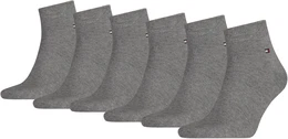 Kurzsocken , Herren, Gr. 39-42, grau (middle grau), Baumwollmischung, Elasthan, Polyamid, unifarben, elastisch, Socken, mit Logostickerei