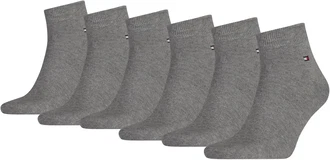 TOMMY HILFIGER Herren Socken 6er Pack Men's Quarter grau/middle grau