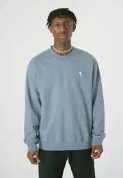 Sweatshirt Embro Gull Gr. M, blau (blau, blau) Herren Sweatshirts mit kleiner Mwen-Stickerei