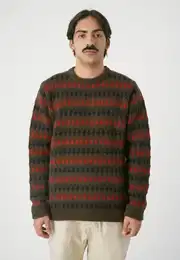 Strickpullover Trio , Herren, Gr. XL, braun, 20% Polyamid, unifarben, casual, normal, Rundhals, Langarm, Pullover, im lockeren Schnitt