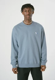 Sweatshirt Embro Gull Gr. XL, blau (blau, blau) Herren Sweatshirts mit kleiner Mwen-Stickerei