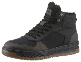 Winterboots Gr. 44, braun (schwarz, braun) Herren Schuhe mit wasserabweisender riekerTEX-Membran