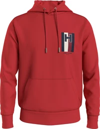 Hoodie H EMBLEM HOODIE Gr. L, rot (fierce red) Herren Sweatshirts mit kontrastfarbenen Print auf der Brust