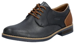 Schnrschuh Gr. 44, bunt (dunkelblau, braun) Herren Schuhe mit gepolsterter Lederinnensohle, Freizeitschuh, Halbschuh, Schnrer