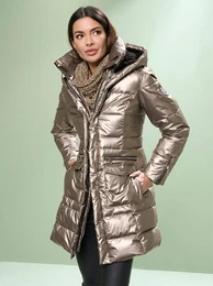Steppjacke Gr. 40, silberfarben (metallicfarben) Damen Jacken