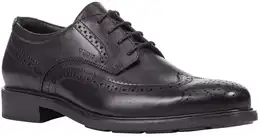 Schnrschuh U DUBLIN B , Herren, Gr. 45, schwarz, Leder, glnzend, elegant, Schuhe, Mit Spezial Membrane, Freizeitschuh, Halbschuh, Schnrschuh