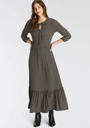 Midikleid Gr. 36, N-Gr, schwarz (schwarz sand) Damen Kleider aus bequemem Jersey
