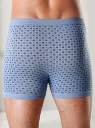 Slip, Herren, Gr. 8, blau (hellblau, bedruckt), 75% Baumwolle, 25% Polyester, Unterhosen