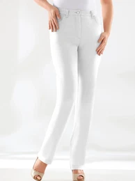 Stretch-Jeans LADY Gr. 48, Normalgren, wei Damen Jeans