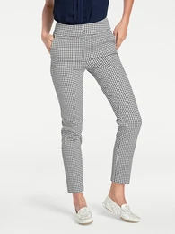 Rhrenhose Gr. 19, Kurzgren, schwarz-wei (schwarz, wei) Damen Hosen