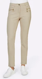 Stretch-Hose Gr. 22, Kurzgren, beige (sand) Damen Hosen