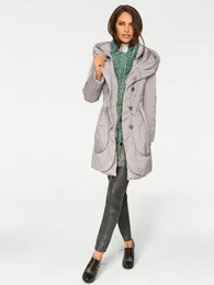 Parka Gr. 42, grau Damen Jacken
