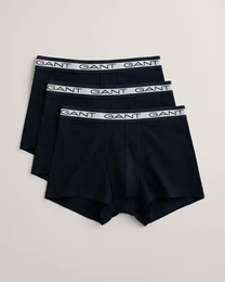 Trunk BASIC TRUNK 3-PACK , Herren, Gr. S, blau (marine), Obermaterial: 95% Baumwolle, 5% Elasthan, Unterhosen