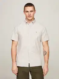 Kurzarmhemd FLEX MULTI STRIPE RF SHIRT , Herren, Gr. XXXL, N-Gr, grn (faded olive, multi), Web, Obermaterial: 96% Baumwolle, 4% Elasthan, casual, Kurzarm, Hemden