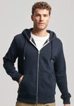 Superdry Kapuzensweatjacke Essential Logo Zip Hoodie blau