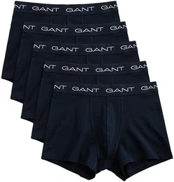 Boxershorts TRUNK 5-PACK , Herren, Gr. S, blau (marine), Jersey, Obermaterial: 95% Baumwolle, 5% Elasthan, unifarben, krpernah, Unterhosen, mit elastischem -Logobund