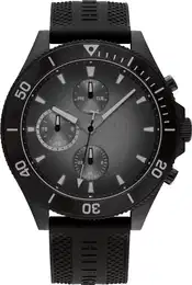 Multifunktionsuhr 1791921 , schwarz, Armbanduhren, Herren, Quarzuhr, Armbanduhr, Herrenuhr, Datum, Silikonarmband