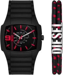 Quarzuhr CLIFFHANGER 2.0, DZ2191SET Armbanduhren schwarz Damen Armbanduhr, Herrenuhr, Damenuhr, ideal auch als Geschenk