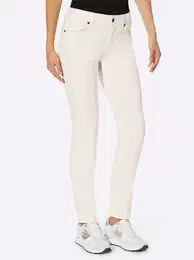 Rhrenjeans Gr. 24, Normalgren, beige (ecru) Damen Jeans