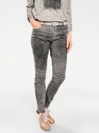 Boyfriend-Hose Gr. 20, Kurzgren, grau Damen Hosen 5-Pocket-Hose
