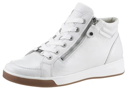 Schnrboots ROM Gr. 5 (38), wei Damen Schuhe Keilabsatz, High Top-Sneaker, Freizeitschuh in Schuhweite G = weit