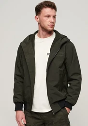 Bomberjacke SURPLUS NYLON HOODED BOMBER Gr. XXXL, schwarz (surplus good) Herren Jacken
