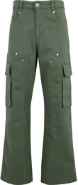 Cargohose Herren , Herren, Gr. S, US-Gren, grn (olive), 100% Baumwolle, unifarben, loose fit, Hosen