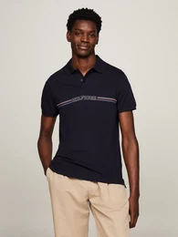 Poloshirt STRIPE CHEST REG POLO Gr. L, blau (desert sky) Herren Shirts
