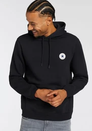 Kapuzensweatshirt GO-TO CHUCK TAYLOR PATCH HOODIE , Herren, Gr. M, schwarz, Sweatware, Obermaterial: 80% Baumwolle, 20% Polyester, sportlich, Langarm Rippbndchen, Sweatshirts
