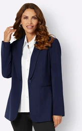 Jackenblazer LADY Blazer Gr. 54, blau (marine) Damen Blazer