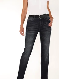 Bequeme Jeans CASUAL LOOKS Gr. 88, Langgren, schwarz (black, denim) Damen Jeans