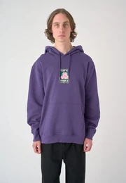 Kapuzensweatshirt Hugull , Herren, Gr. M, lila, 100% Baumwolle, bedruckt, casual, normal, ohne Ausschnitt, Langarm, Sweatshirts, mit tollem Frontprint