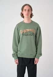 Cleptomanicx Sweatshirt Tape grn