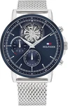 TOMMY HILFIGER Uhr Stewart navy/rot/silber
