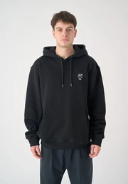 Kapuzensweatshirt Sketch Gull , Herren, Gr. XL, schwarz, 100% Baumwolle, bestickt, casual, normal, ohne Ausschnitt, Langarm, Sweatshirts, mit toller Stickerei auf der Brust