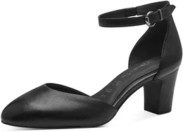 Spangenpumps Gr. 37, schwarz Damen Schuhe Abendschuh, Festtagsschuh, Blockabsatz, mit Klettverschluss