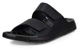 Pantolette Cozmo M , Herren, Gr. 41, schwarz, Leder, klassisch, Schuhe, Sommerschuh, Schlappen, Klettschuh, mit FLUIDFORMTM Konstruktion