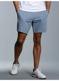 Bermudas Bermuda mit praktischem Kordelzug , Herren, Gr. S, US-Gren, blau (pearl, blau), 70% Baumwolle, 30% Polyester, Hosen