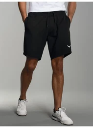Bermudas Bermuda mit praktischem Kordelzug , Herren, Gr. XXL, US-Gren, schwarz, 70% Baumwolle, 30% Polyester, Hosen