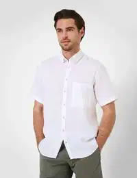 Kurzarmhemd Style DAN Gr. XL, Normalgren, wei Herren Hemden