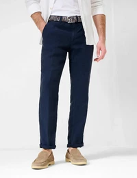 Chinohose Style EVANS Gr. 26, Normalgren, blau (dunkelblau) Herren Hosen