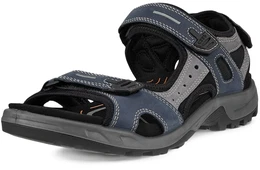 Riemchensandale Offroad , Herren, Gr. 49, blau (marine grau), Nubukleder, sportlich, Schuhe, Sommerschuh, Klettschuh, Outdoorschuh, in Trekking-Optik